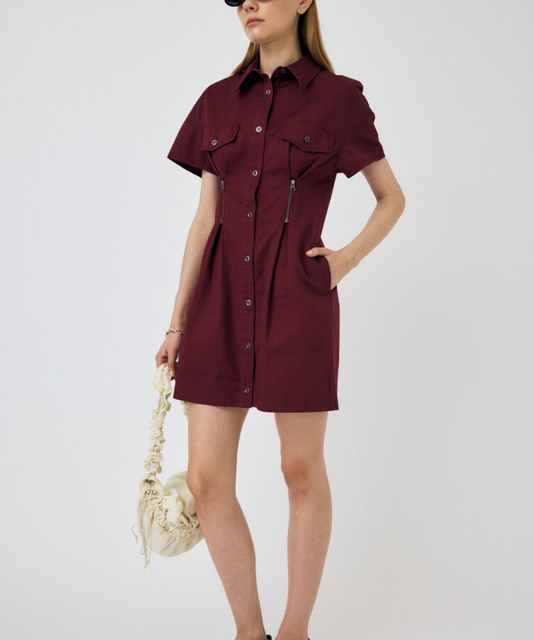 MOUSSY「WAIST ZIP UP ドレス」|ワンピース|