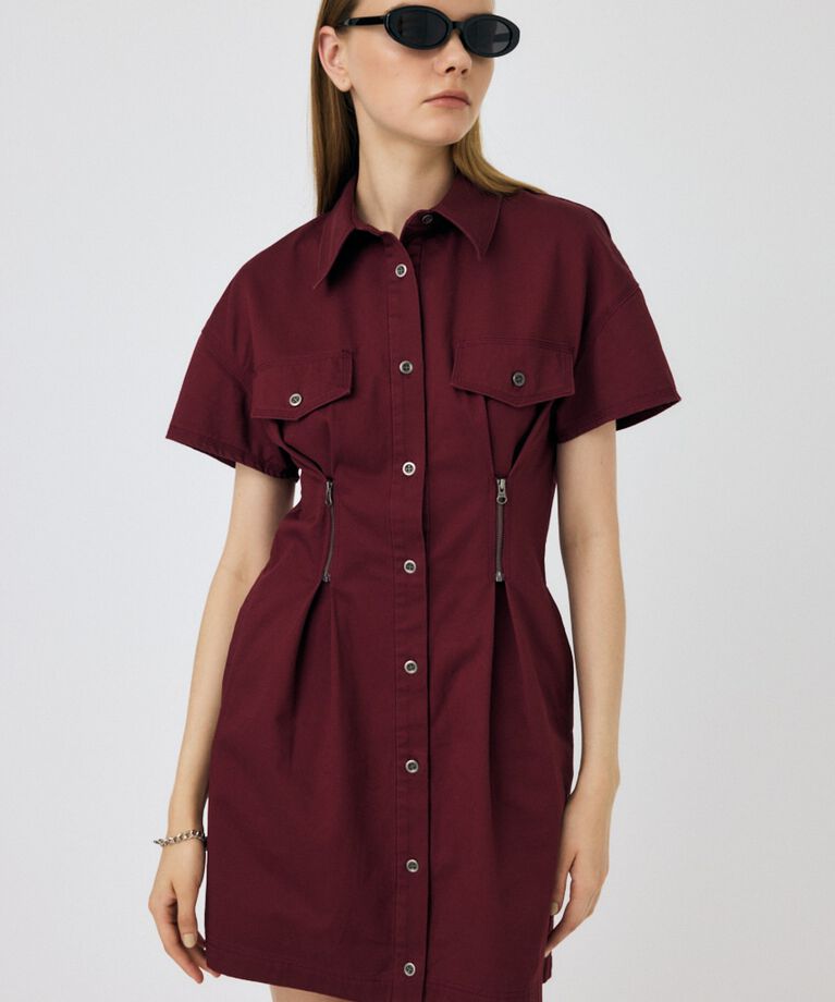MOUSSY「WAIST ZIP UP ドレス」|ワンピース|