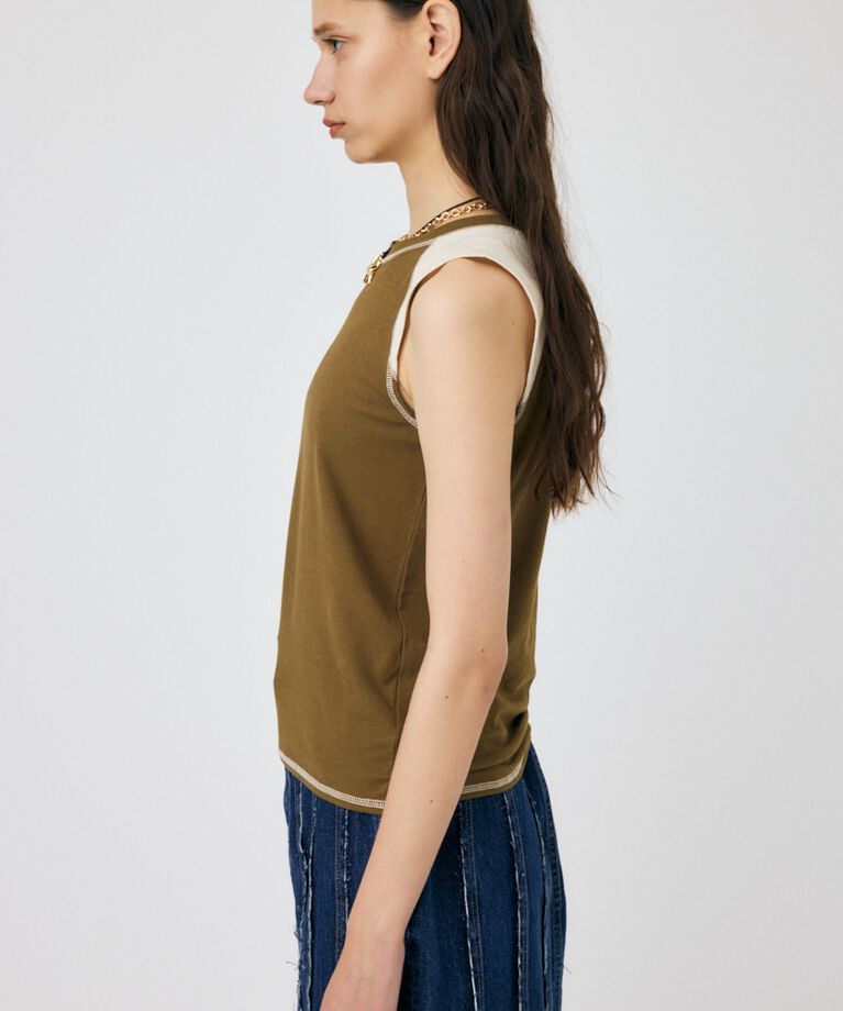 MOUSSY「SLEEVELESS RAGLAN Tシャツ」|その他|