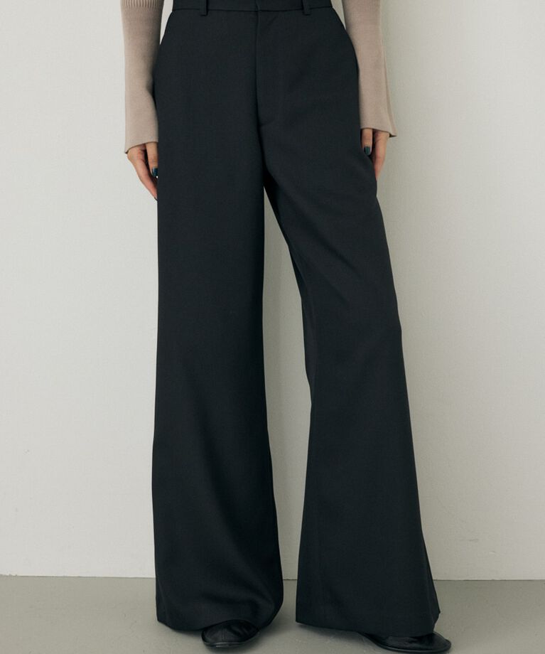 MOUSSY「シーズンレスワイドパンツ　リサイクルポリエステル使用」|その他|BLK