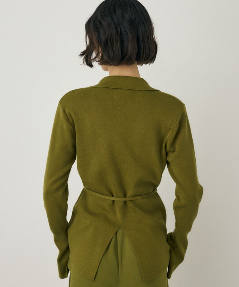 MOUSSY「ニットシャツ　オーガニックコットン×再生繊維混　」|シャツ・ブラウス|