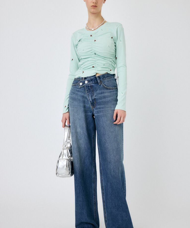 MOUSSY「FLORAL RANDOM GATHER LS Tシャツ」|Tシャツ・カットソー|