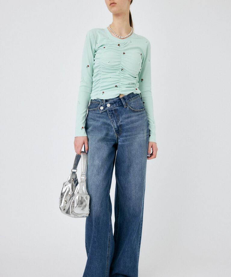 MOUSSY「FLORAL RANDOM GATHER LS Tシャツ」|Tシャツ・カットソー|