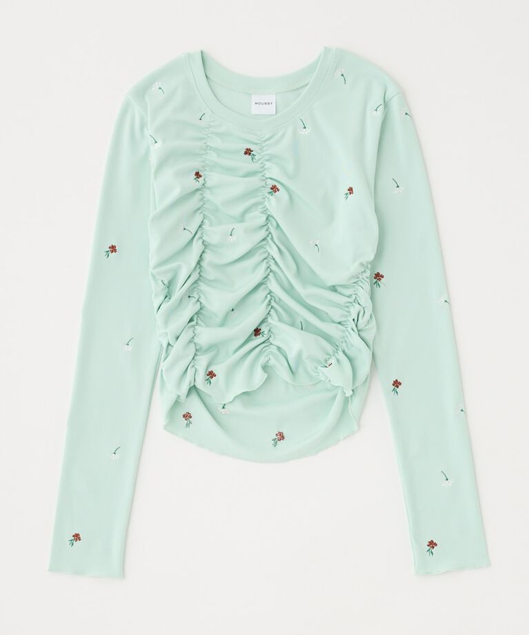 MOUSSY「FLORAL RANDOM GATHER LS Tシャツ」|Tシャツ・カットソー|
