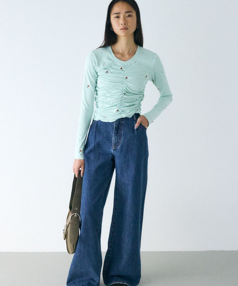 MOUSSY「FLORAL RANDOM GATHER LS Tシャツ」|Tシャツ・カットソー|