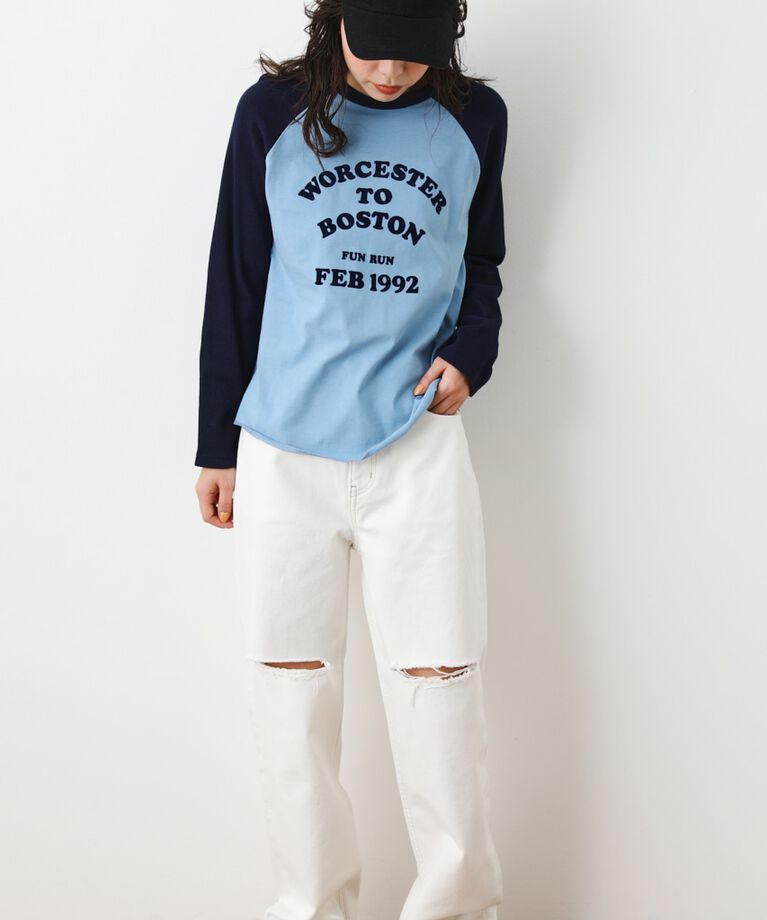 RODEO CROWNS「LOSE COLOR CL STRAIGHT DENIM」|デニム|WHT