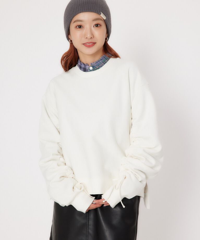 RODEO CROWNS「VTG SWEAT ドロストスリーブトップス」|Tシャツ・カットソー|O/WHT1