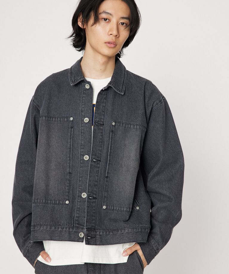 RODEO CROWNS「WORK DENIM ジャケット」|デニムジャケット|BLK