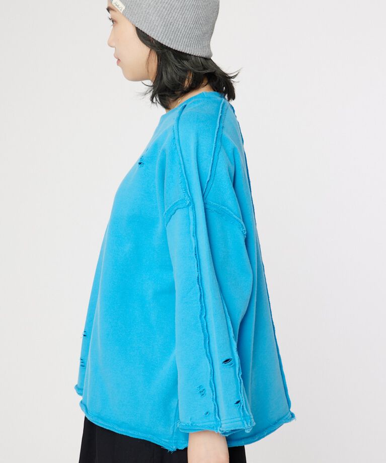 RODEO CROWNS「ウォッシュダメージスウェット」|Tシャツ・カットソー|