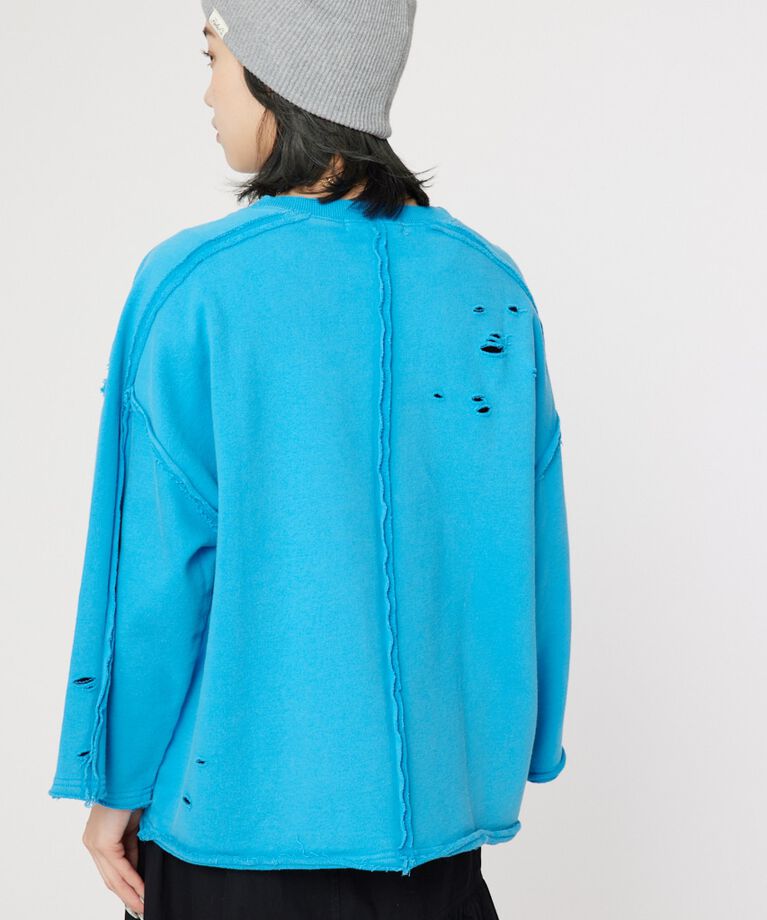 RODEO CROWNS「ウォッシュダメージスウェット」|Tシャツ・カットソー|