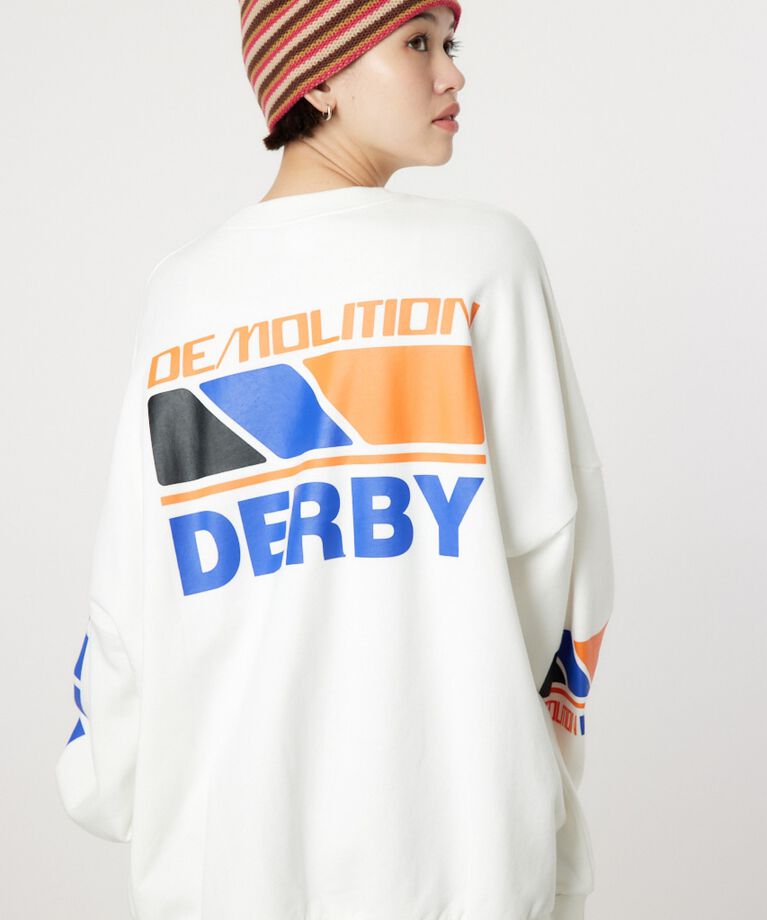 RODEO CROWNS「D.D. MOTORSPORTスウェットトップス」|パーカー|O/WHT1