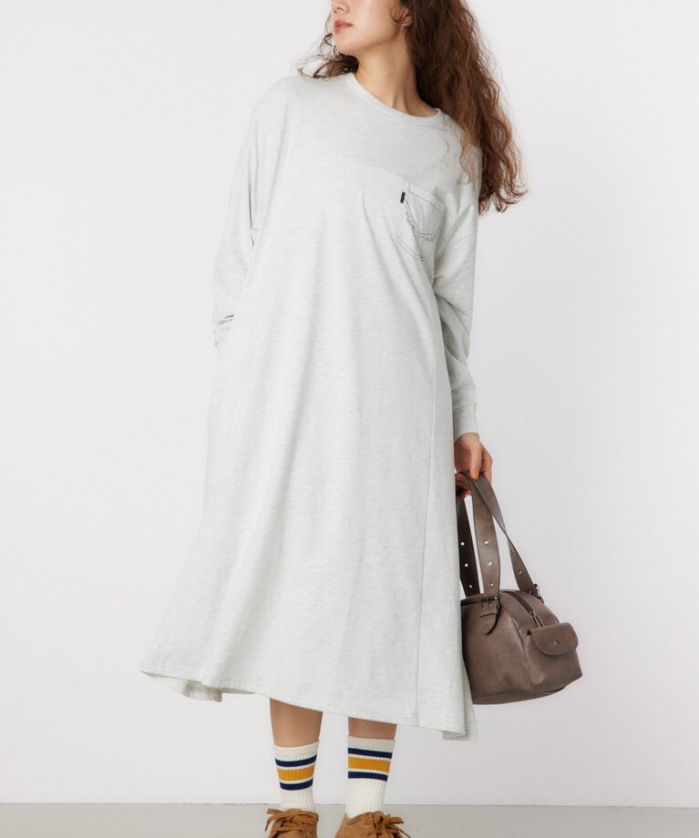 RODEO CROWNS「デニムアップリケロゴワンピース」|ワンピース|L/T.GRY1