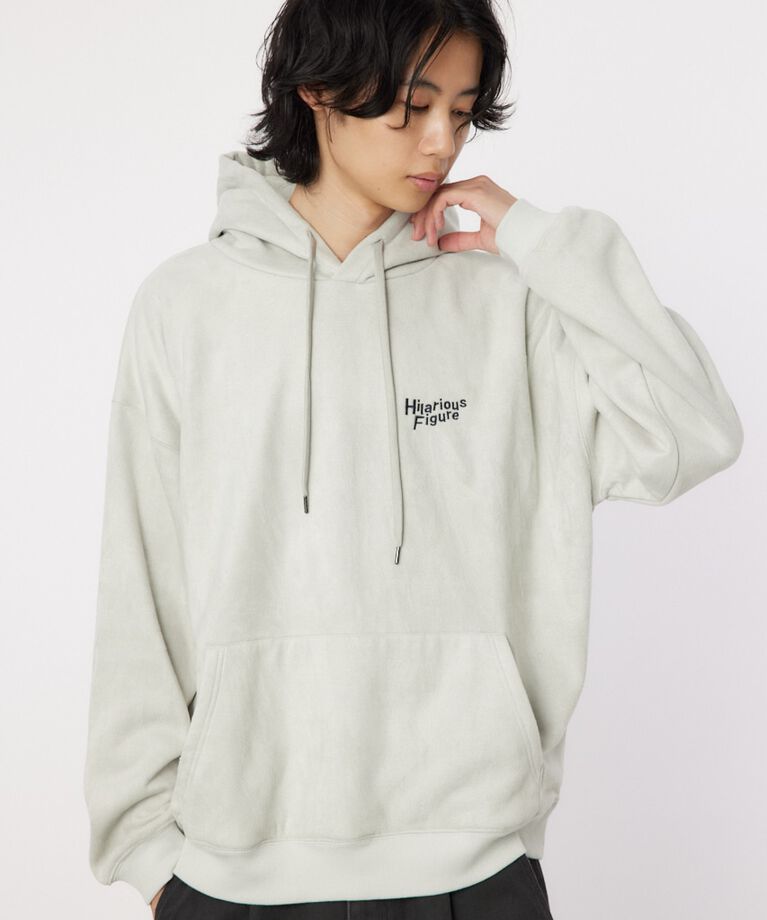 RODEO CROWNS「faux suede backboa フーディー」|パーカー|L/GRY1
