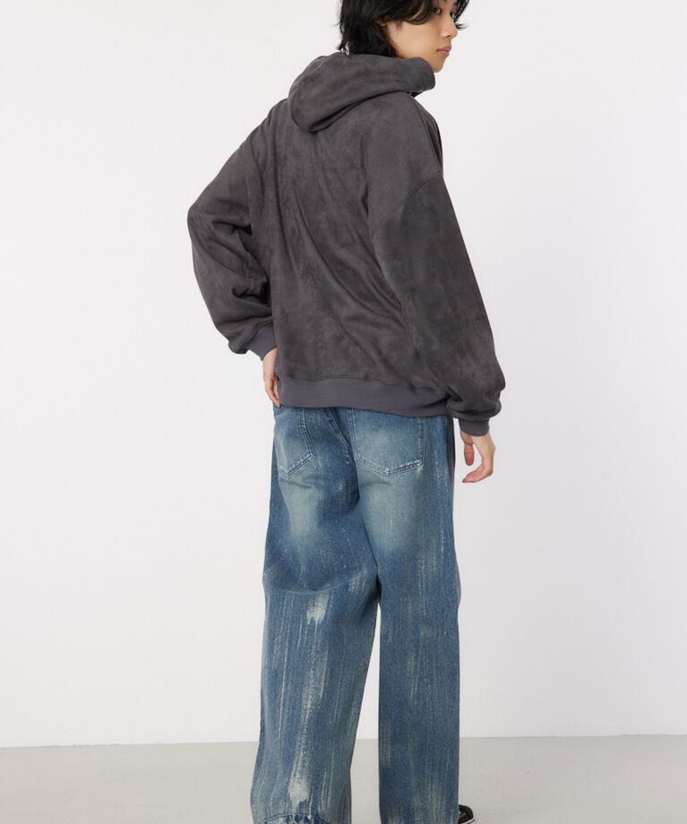 RODEO CROWNS「faux suede backboa フーディー」|パーカー|