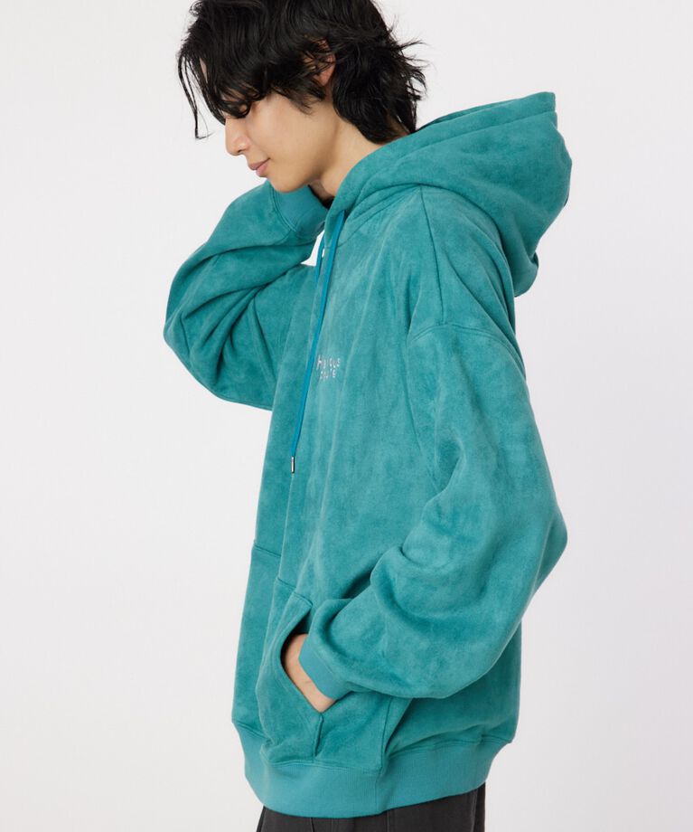 RODEO CROWNS「faux suede backboa フーディー」|パーカー|