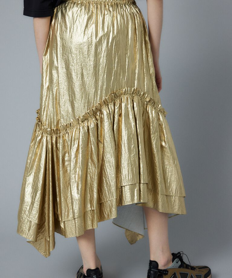 HeRIN.CYE「Metallic long skirt」|スカート|