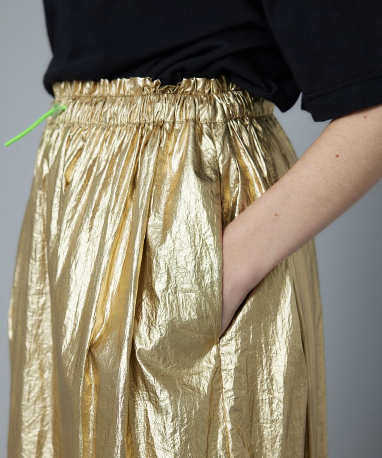 HeRIN.CYE「Metallic long skirt」|スカート|