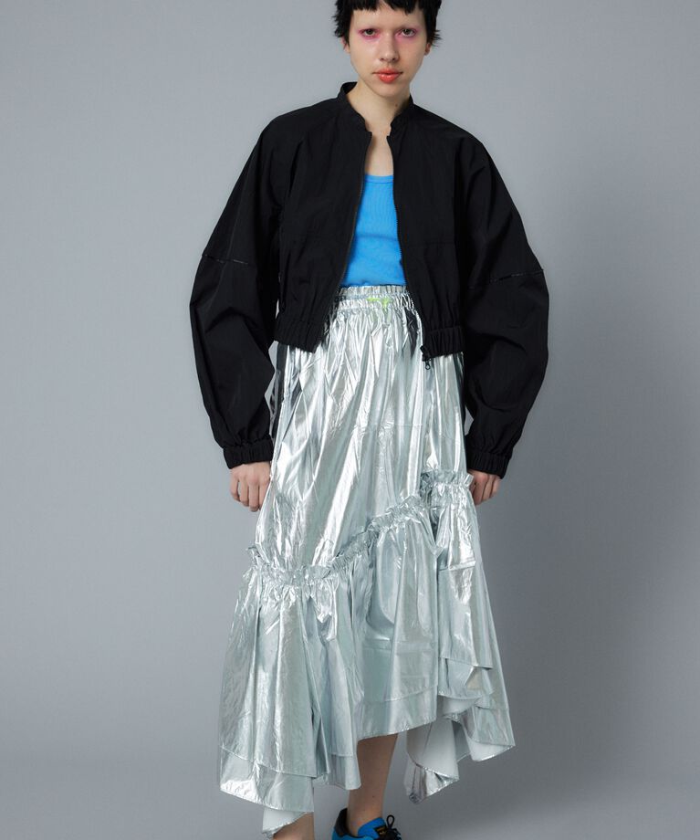 HeRIN.CYE「Metallic long skirt」|スカート|
