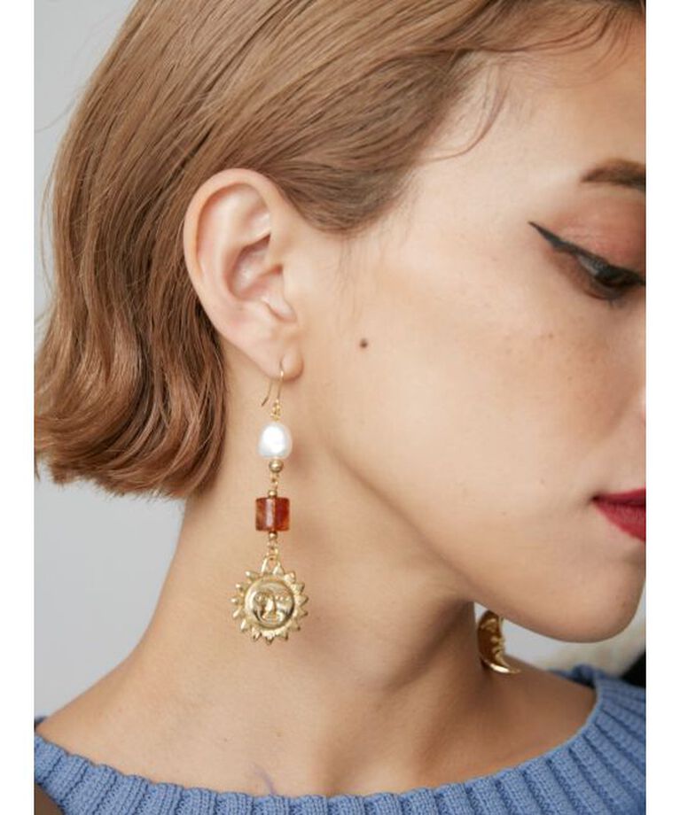 EVRIS「TORTOISESHELL SUNNYピアス」|ピアス|