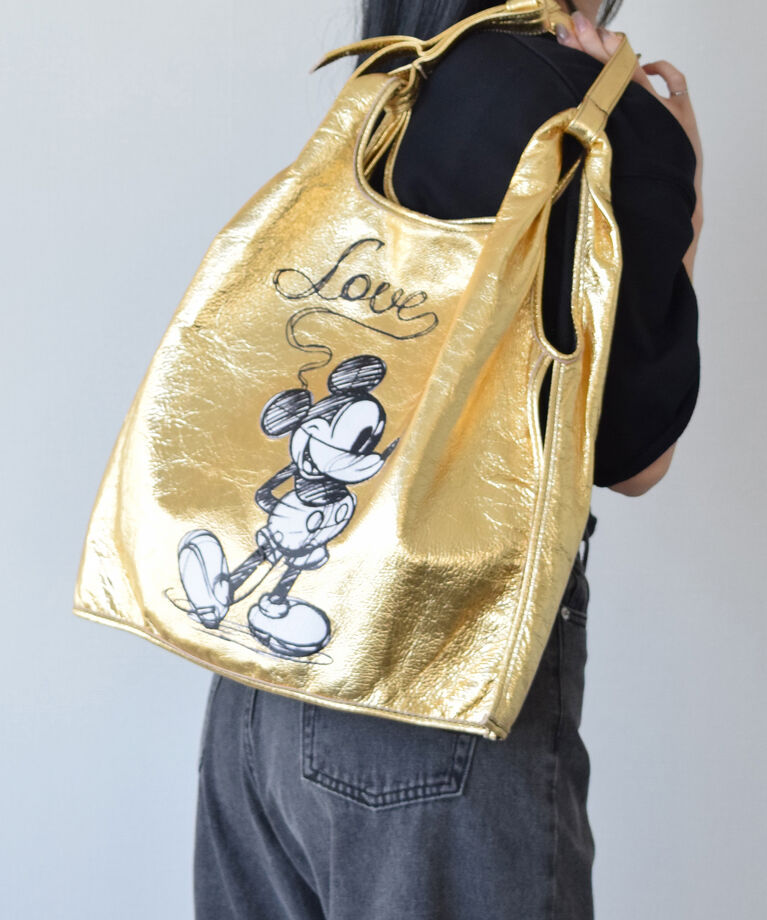 IMPORT SELECT「【ANITA BILARDI】ミッキープリントレザーバッグ(Q56353)」|トートバッグ|GD