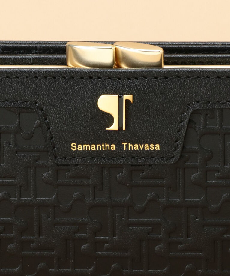 Samantha Thavasa「Pomme d'espoir ポムディスポワール 型押し口金折財布」|財布|