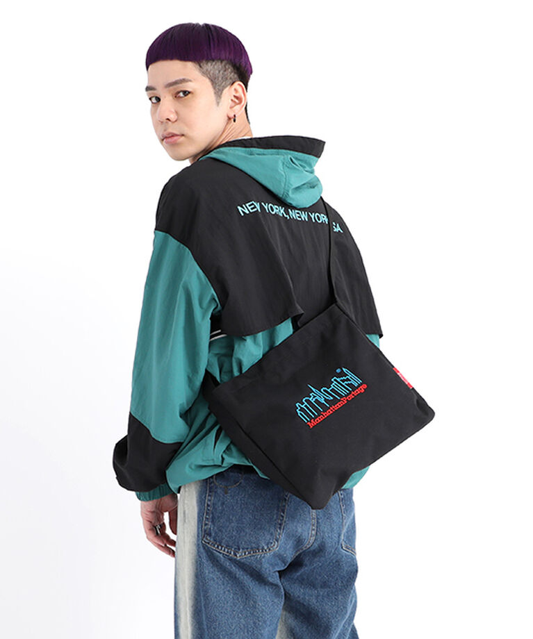 Manhattan Portage「Botanical Prince Shoulder Bag 3D Embroidery Neon」|ショルダー・メッセンジャー|