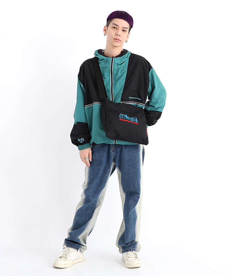 Manhattan Portage「Botanical Prince Shoulder Bag 3D Embroidery Neon」|ショルダー・メッセンジャー|