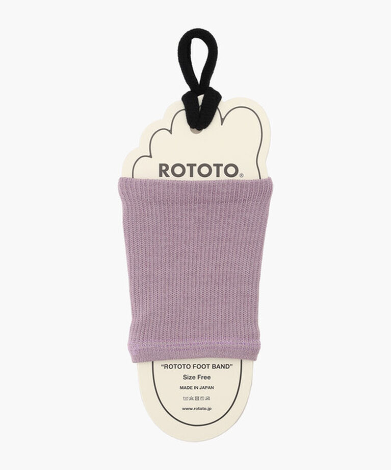 ROTOTO「【ロトト】フットバンド/ライトパープル ポリエステル リサイクルコットン/ソックス」|ソックス|パープル