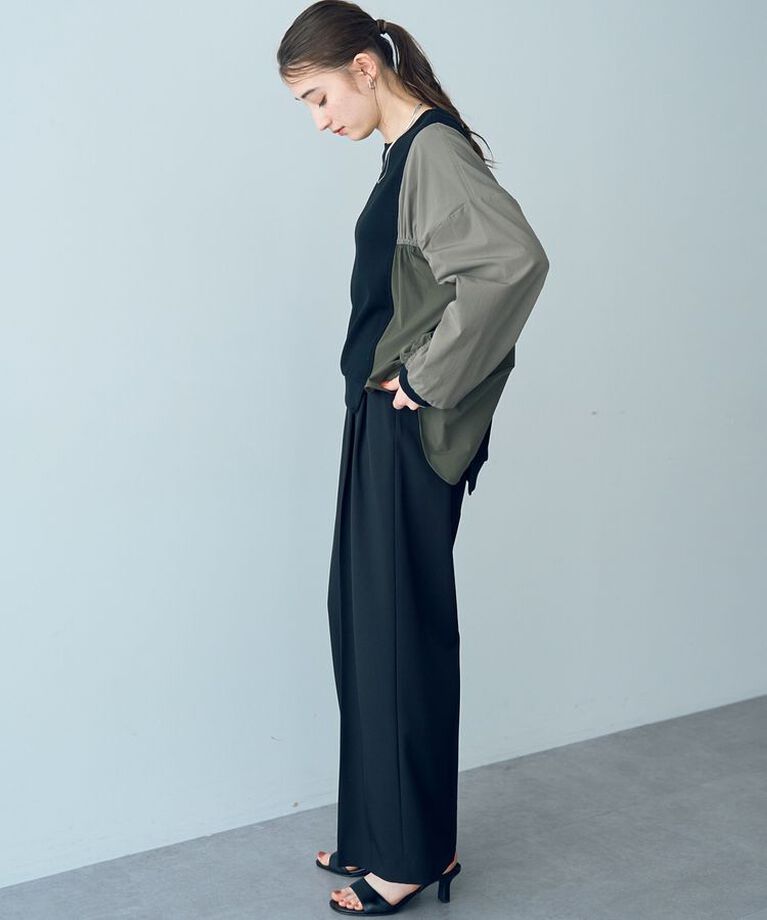 YECCA VECCA「リボンベルトワイドパンツ」|その他|