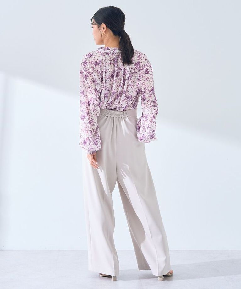 YECCA VECCA「リボンベルトワイドパンツ」|その他|
