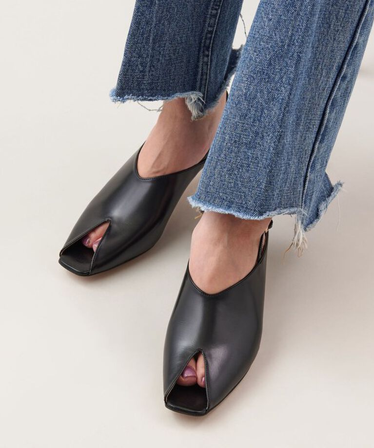 ODETTE E ODILE「Vカットオープントゥ パンプス40↑」|パンプス|