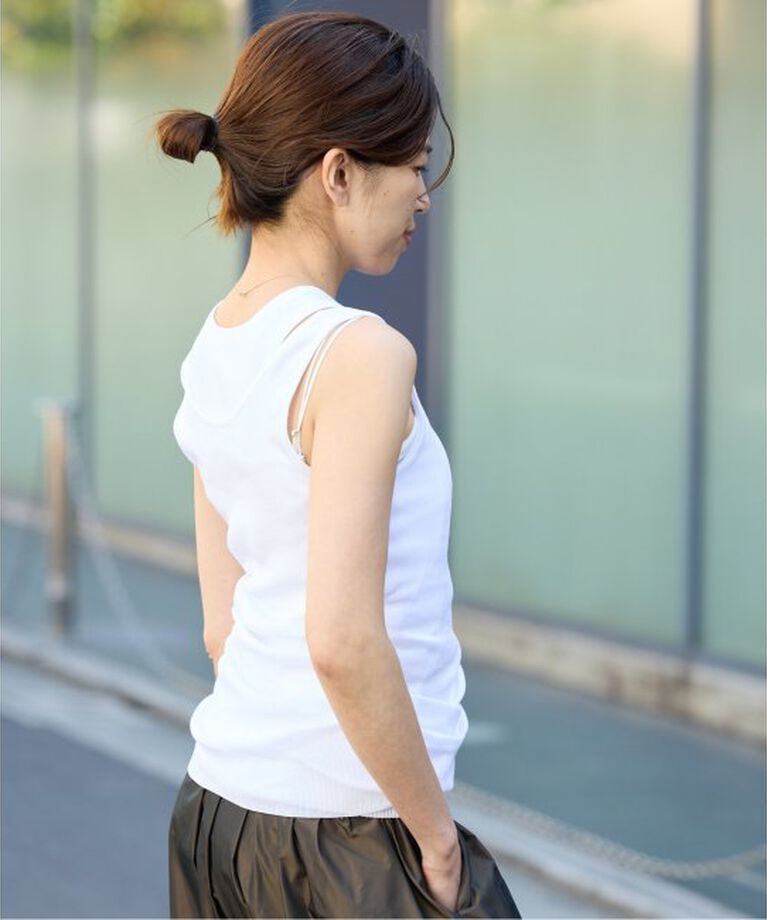 IENA「Mer-Cotton セーターマシーン アメスリトップス」|タンクトップ|