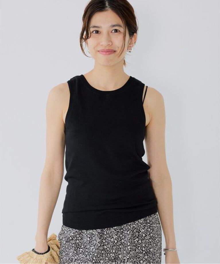 IENA「Mer-Cotton セーターマシーン アメスリトップス」|タンクトップ|