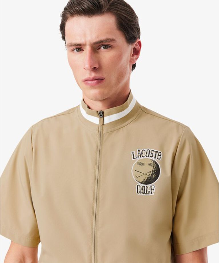 LACOSTE「半袖ゴルフウィンドブレイカー」|ブルゾン・スタジャン|