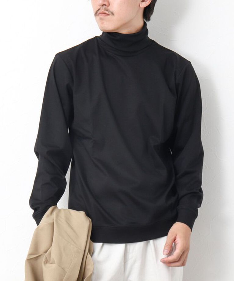 NOLLEY'S goodman「《ビジカジ対応》シルケットスムース タートルネックドレスロンT」|Tシャツ・カットソー|