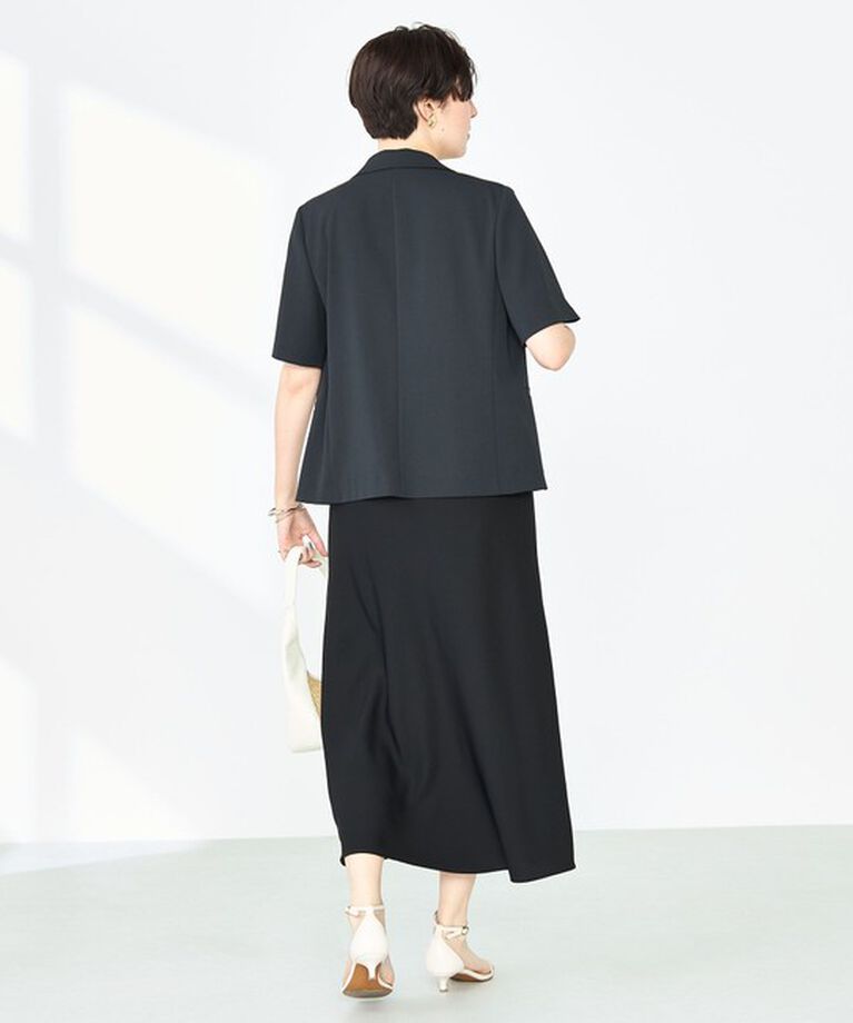 NOLLEY'S sophi「《セットアップ対応》ウォッシャブルツイル半袖ジャケット」|テーラードジャケット|