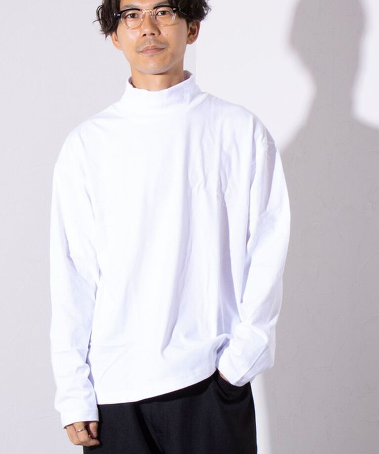 GLOSTER「【UNIVERSAL OVERALL/ユニバーサルオーバーオール】モックネックロンT 2P」|Tシャツ・カットソー|