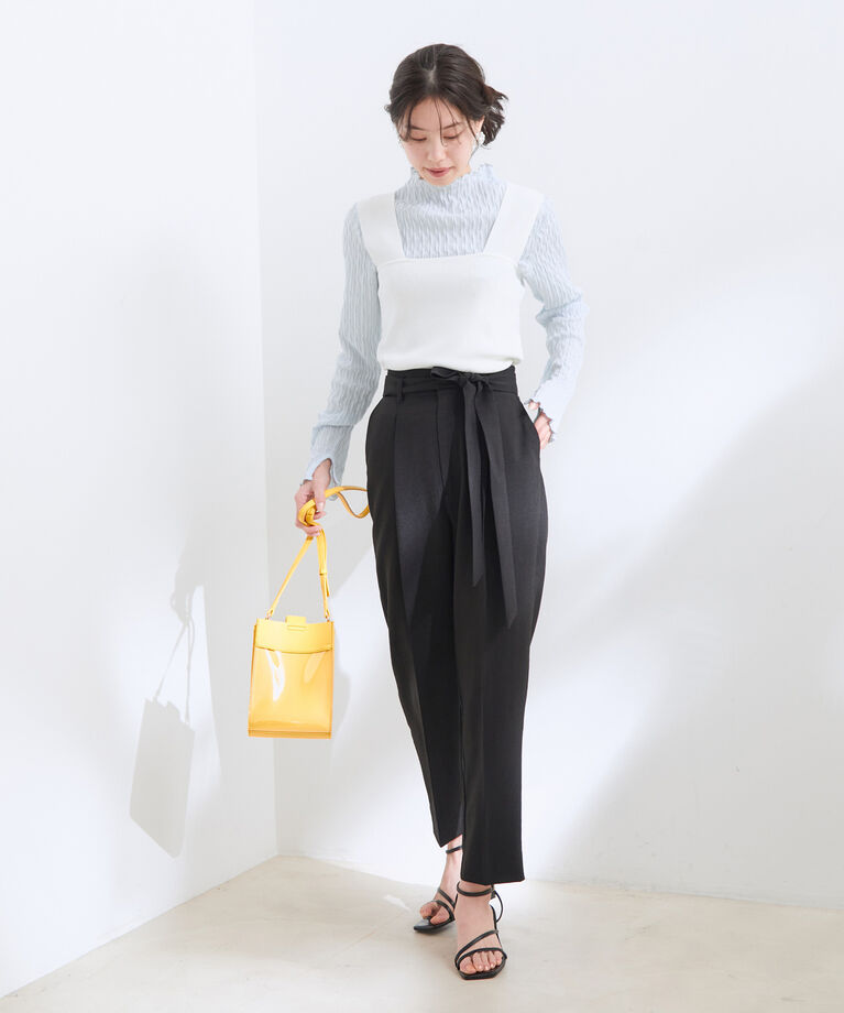 VIS「【UVケア・接触冷感・洗える】ニットタンクトップ」|タンクトップ|