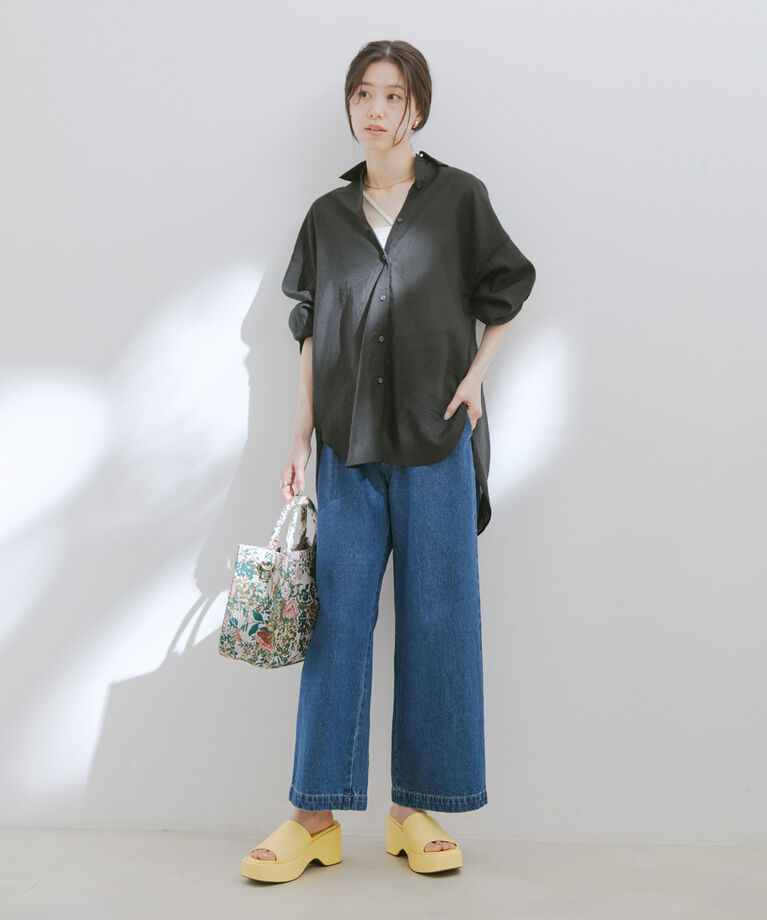 VIS「オーバーサイズシンプルシアーシャツ」|シャツ・ブラウス|