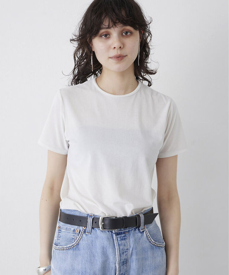 THE PAUSE「【THE PAUSE】ベロアコンパクトTシャツ」|Tシャツ・カットソー|