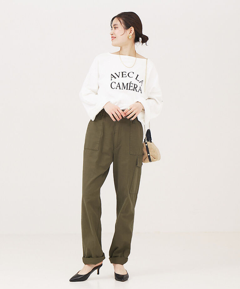 Rouge vif「ミニ裏毛ロゴロンT」|Tシャツ・カットソー|
