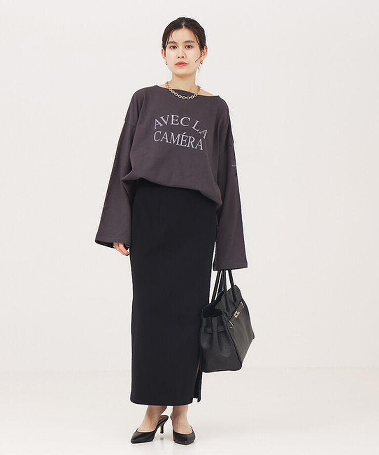Rouge vif「ミニ裏毛ロゴロンT」|Tシャツ・カットソー|