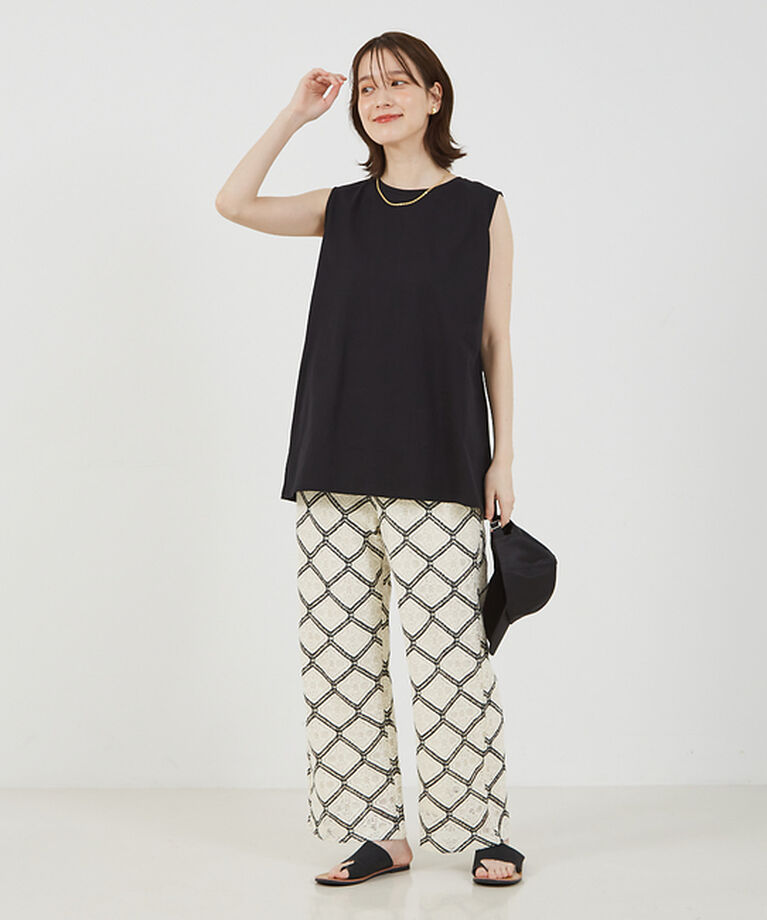 abahouse mavie「バックスリットノースリ」|Tシャツ・カットソー|