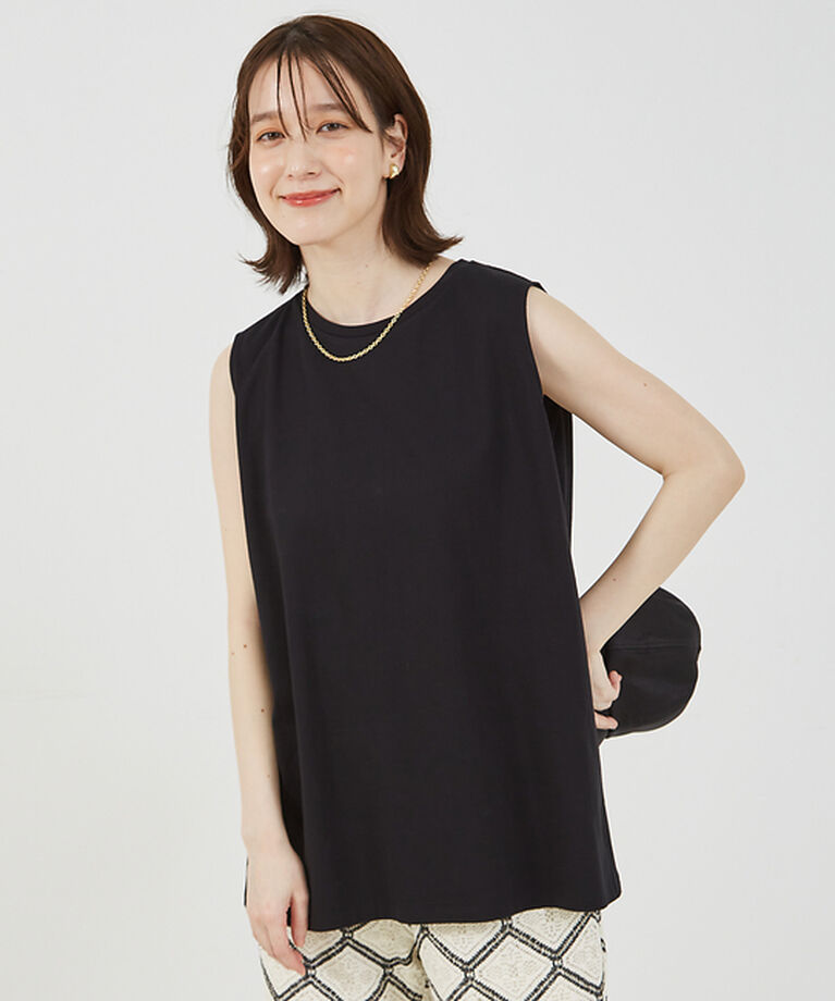 abahouse mavie「バックスリットノースリ」|Tシャツ・カットソー|