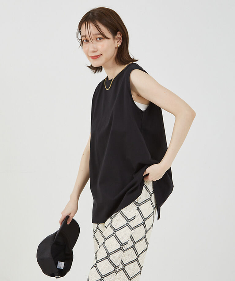 abahouse mavie「バックスリットノースリ」|Tシャツ・カットソー|