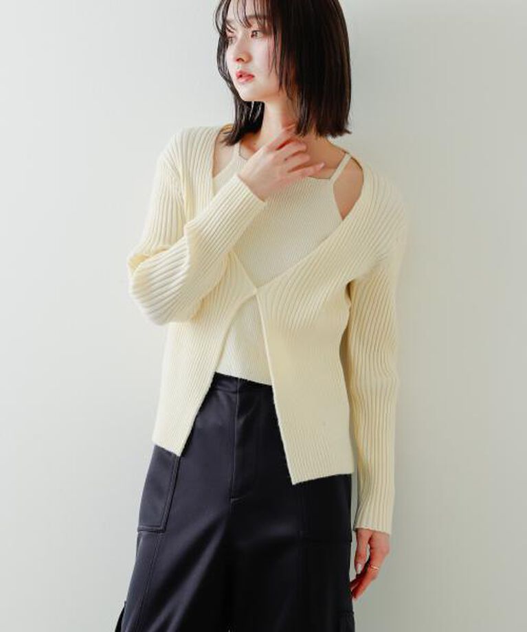 SENSE OF PLACE by URBAN RESEARCH「SENSE OF PLACE アンサンブルレイヤードセーター」|ニット・セーター|