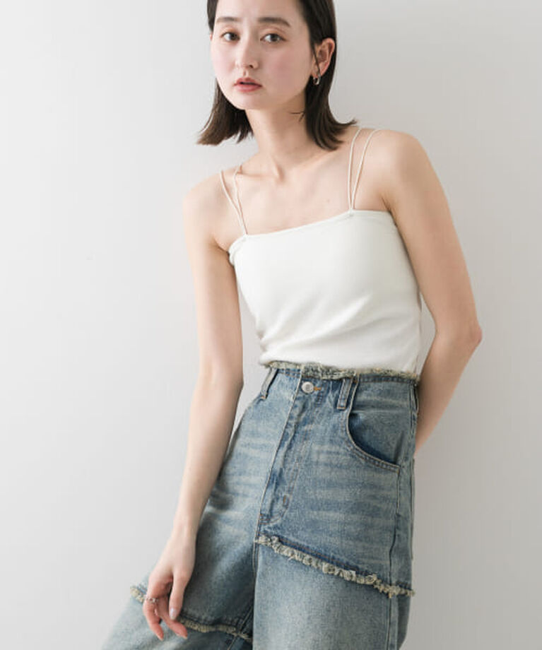 SENSE OF PLACE by URBAN RESEARCH「SENSE OF PLACE 『一部WEB限定カラー』ダブルストラップカップツキキャミソール」|キャミソール|