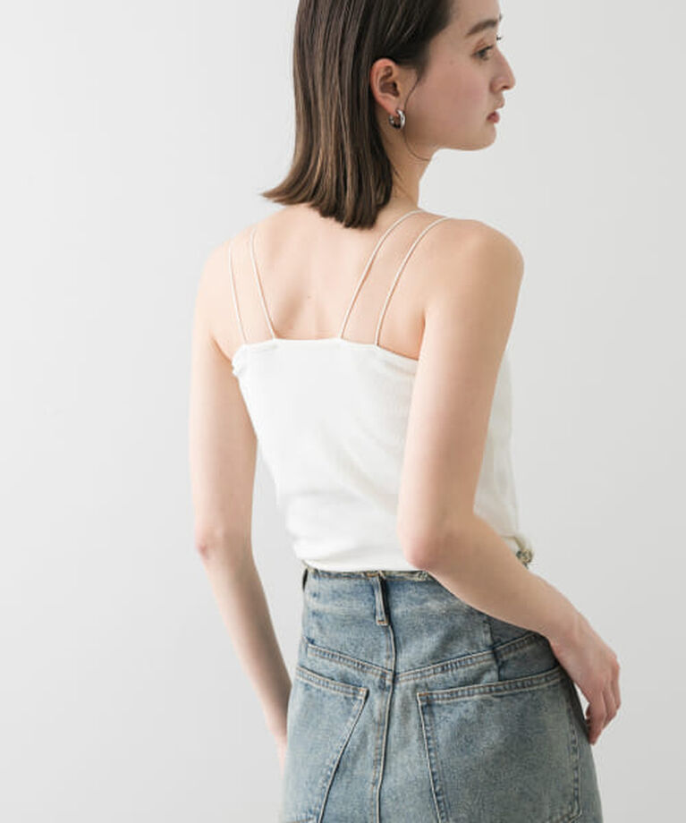 SENSE OF PLACE by URBAN RESEARCH「SENSE OF PLACE 『一部WEB限定カラー』ダブルストラップカップツキキャミソール」|キャミソール|