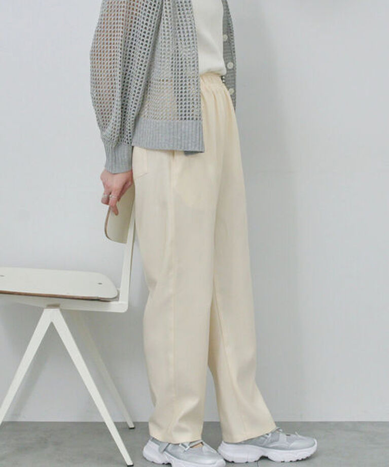 Samansa Mos2 blue「デニムライクイージーパンツ」|その他|