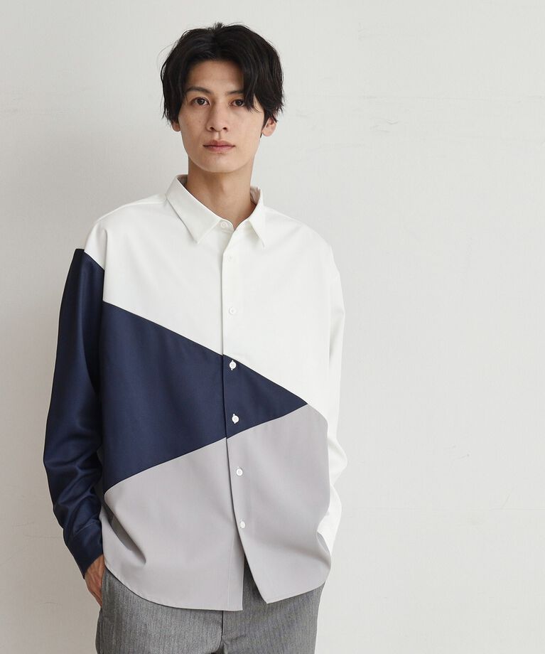 THE SHOP TK「【8色展開】アソートデザインシャツ」|シャツ・ブラウス|オフホワイト(503